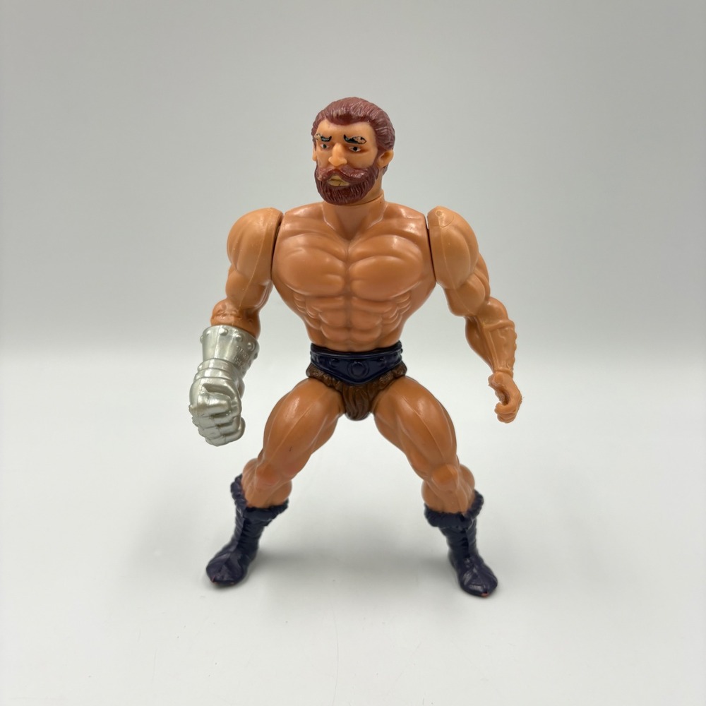 Mattel Fisto MOTU Action Figure 1983 Brown Silver Good Vintage He-Man 5.5"